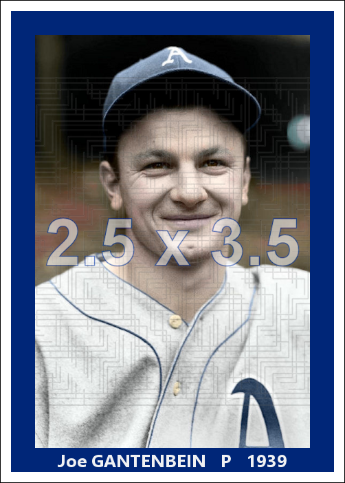 Joe Gantenbein - 1939 Philadelphia Athletics - choose a size & style