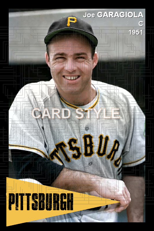 Joe Garagiola - 1951 Pittsburgh Pirates - choose a size & style