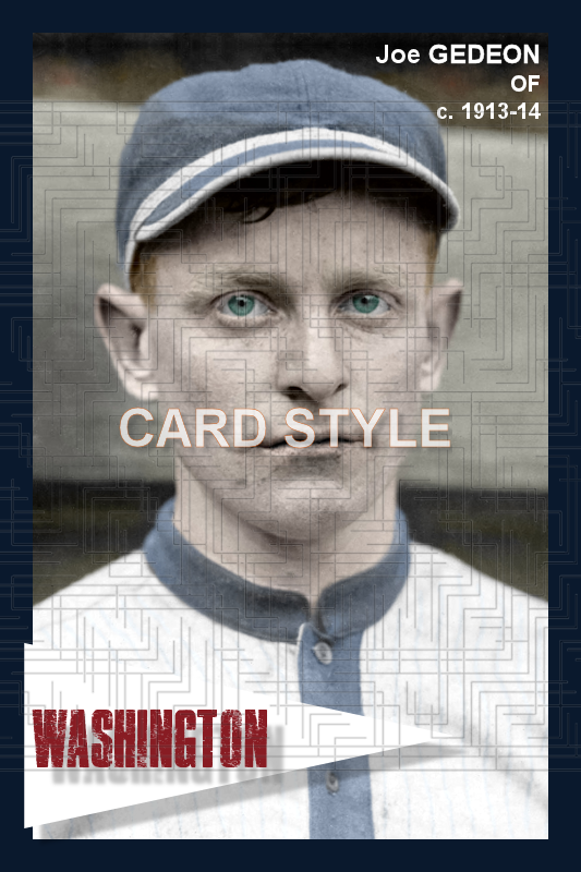 Joe Gedeon - 1913-14 Washington Senators - choose a size & style