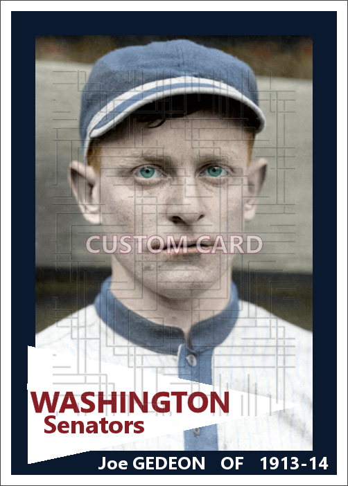 Joe Gedeon - 1913-14 Washington Senators - choose a size & style