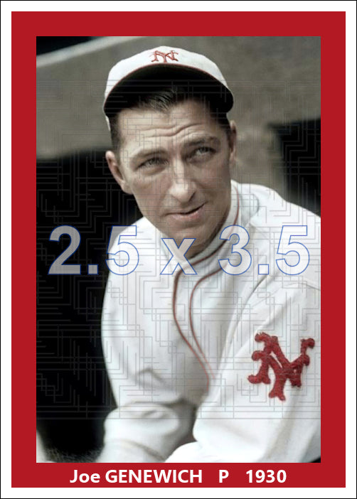 Joe Genewich - 1930 New York Giants - choose a size & style