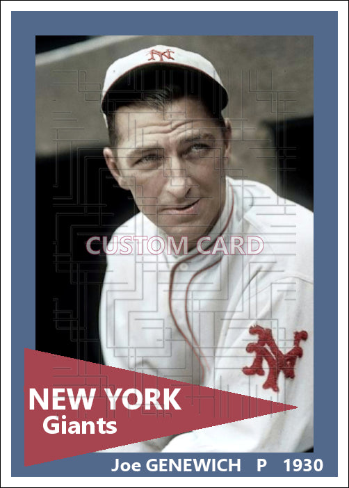 Joe Genewich - 1930 New York Giants - choose a size & style