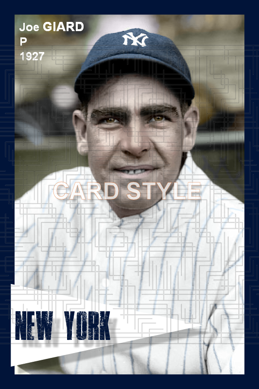 Joe Giard - 1927 New York Yankees - choose a size & style