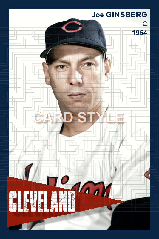 Joe Ginsberg - 1954 Cleveland Indians - choose a size & style