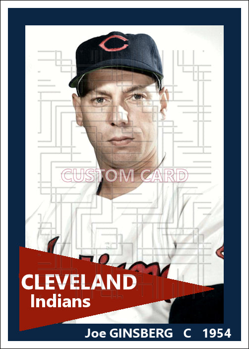 Joe Ginsberg - 1954 Cleveland Indians - choose a size & style
