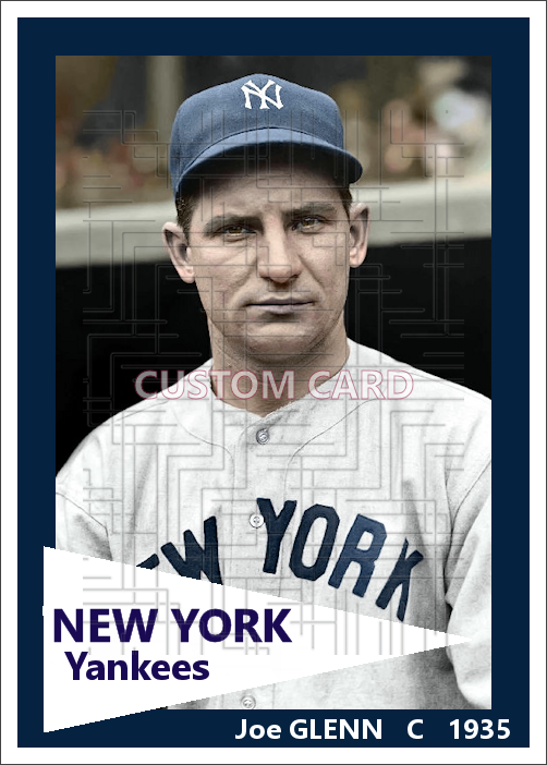 Joe Glenn - 1935 New York Yankees - choose a size & style