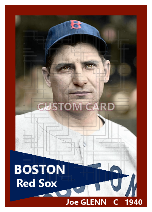 Joe Glenn - 1940 Boston Red Sox - choose a size & style