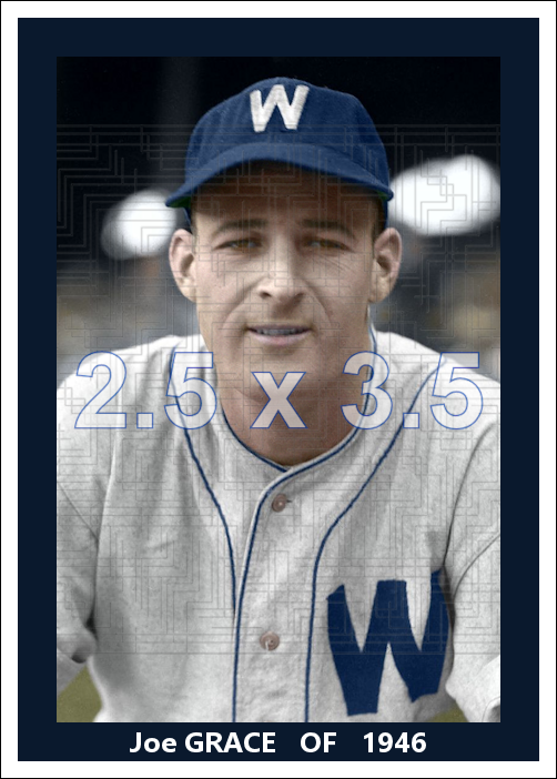 Joe Grace - 1946 Washington Senators - choose a size & style