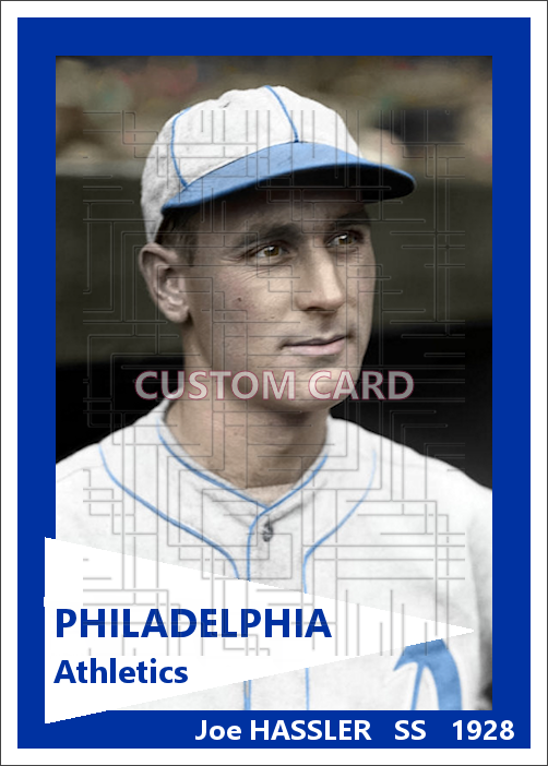 Joe Hassler - 1928 Philadelphia Athletics - choose a size & style