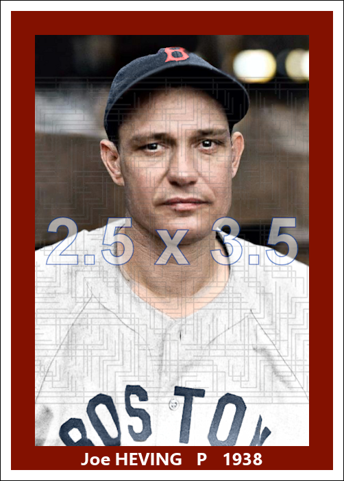 Joe Heving - 1938 Boston Red Sox - choose a size & style