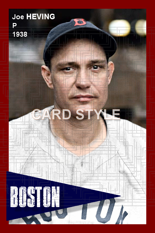 Joe Heving - 1938 Boston Red Sox - choose a size & style