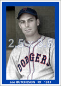 Joe Hutcheson - 1933 Brooklyn Dodgers - choose a size & style