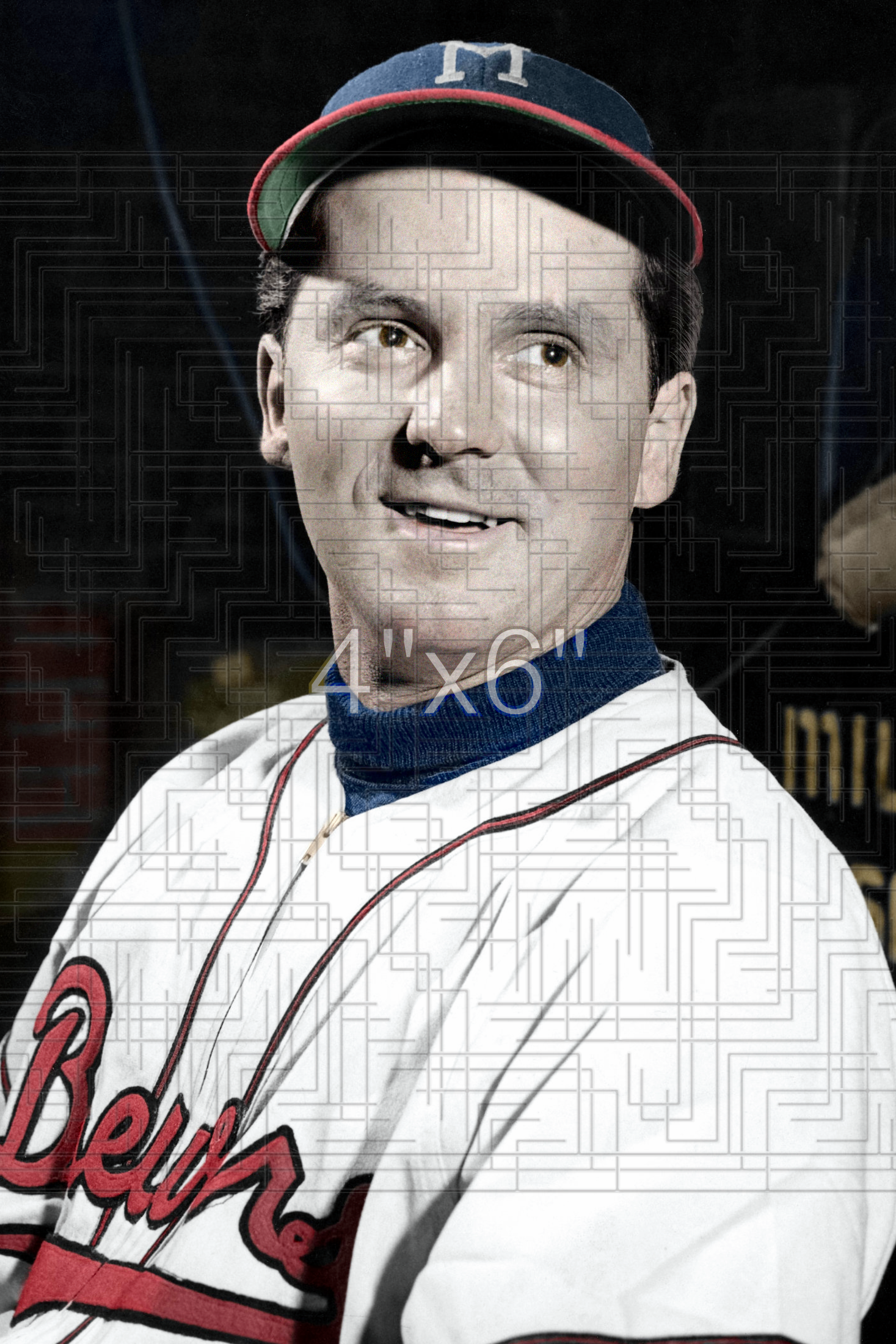 Joe Just - 1950 Milwaukee Brewers - choose a size & style