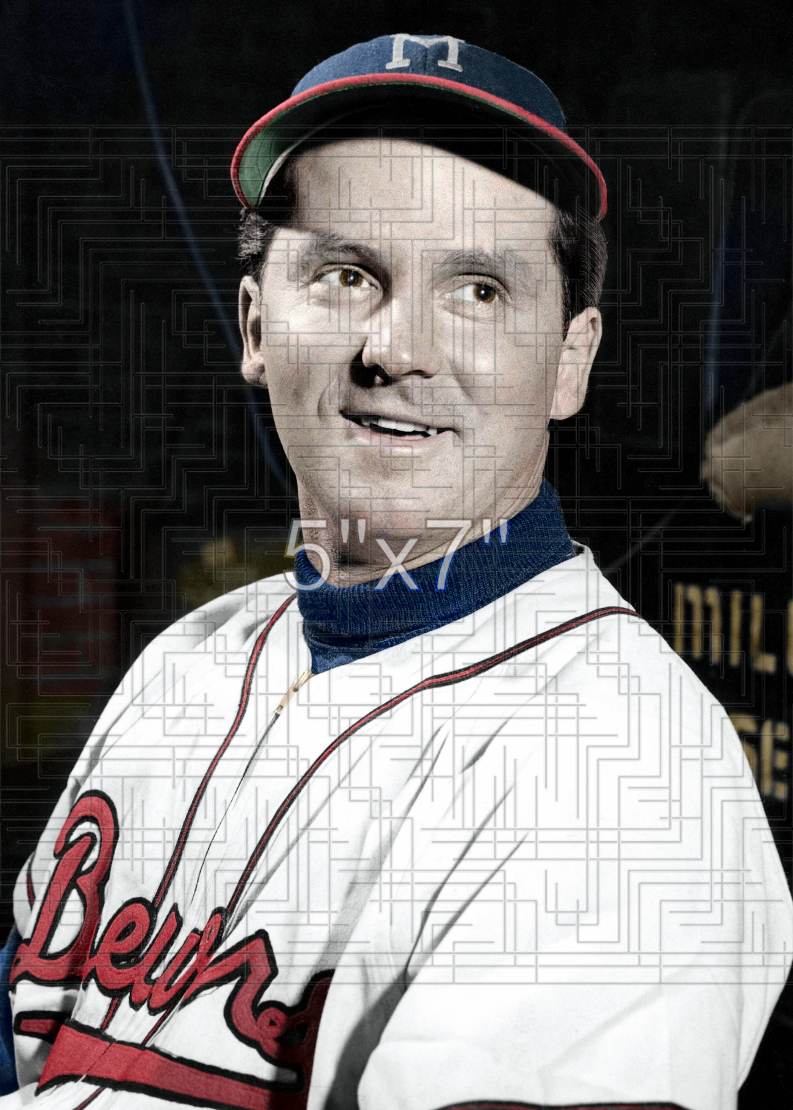 Joe Just - 1950 Milwaukee Brewers - choose a size & style