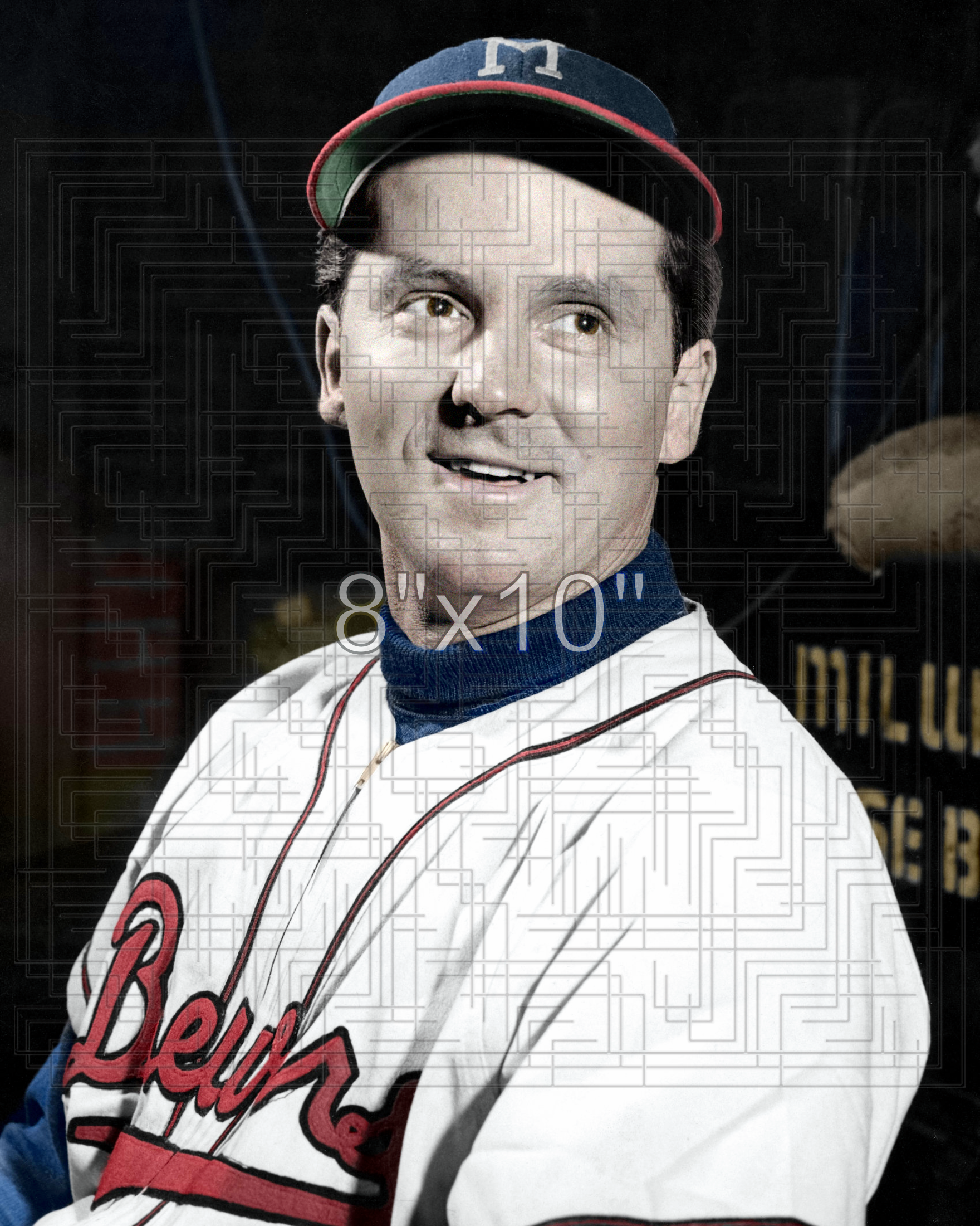 Joe Just - 1950 Milwaukee Brewers - choose a size & style