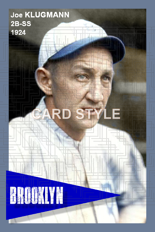Joe Klugman - 1924 Brooklyn Robins - choose a size & style