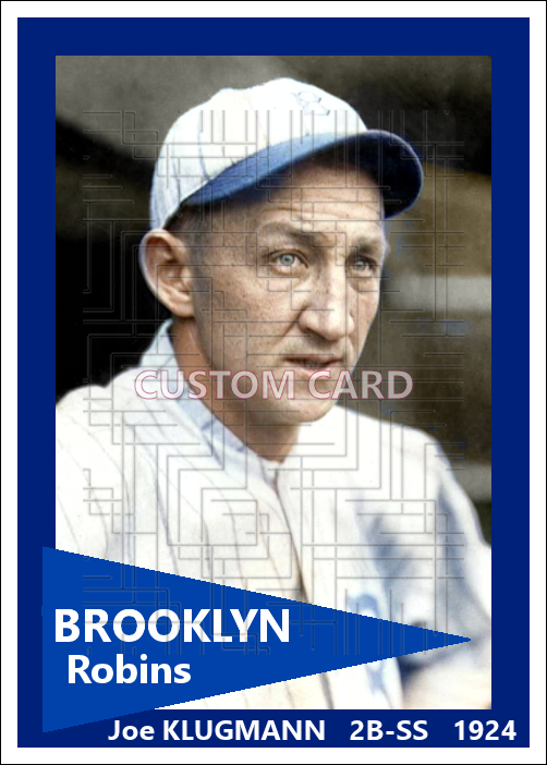 Joe Klugman - 1924 Brooklyn Robins - choose a size & style