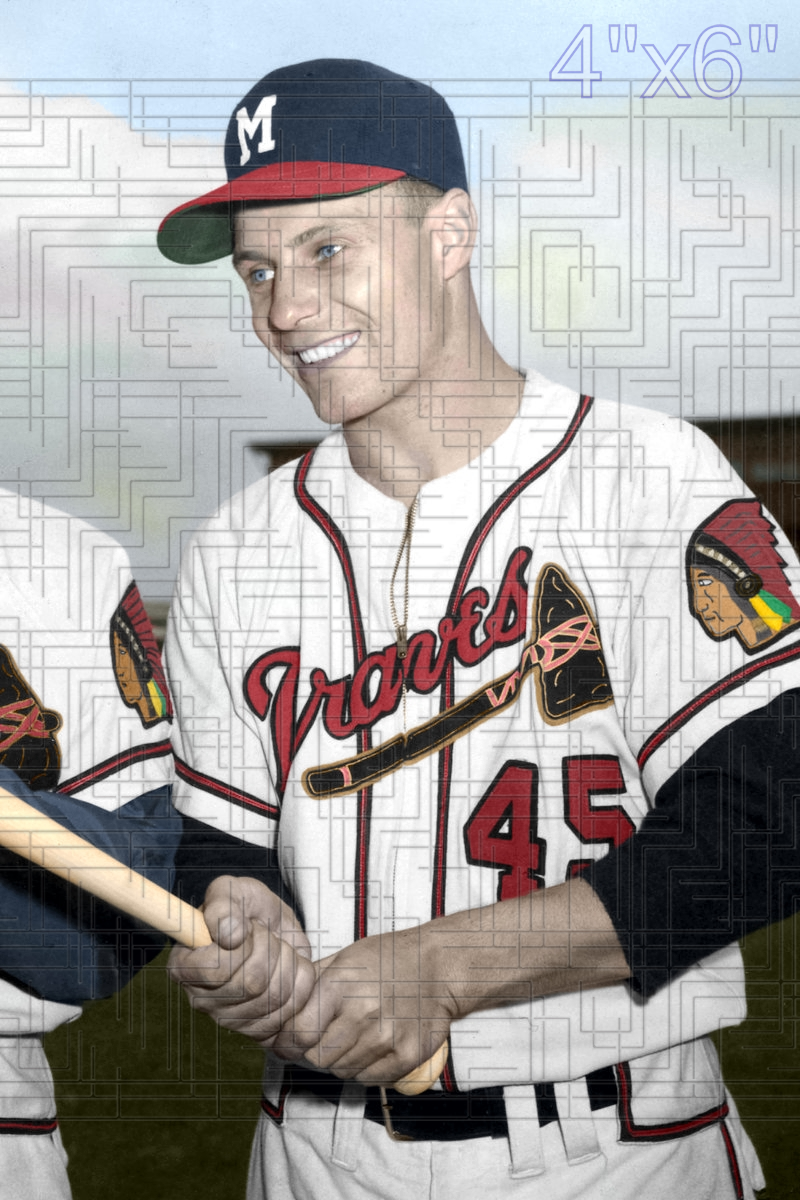 Joe Koppe - 1956-57 Milwaukee Braves - choose a size & style