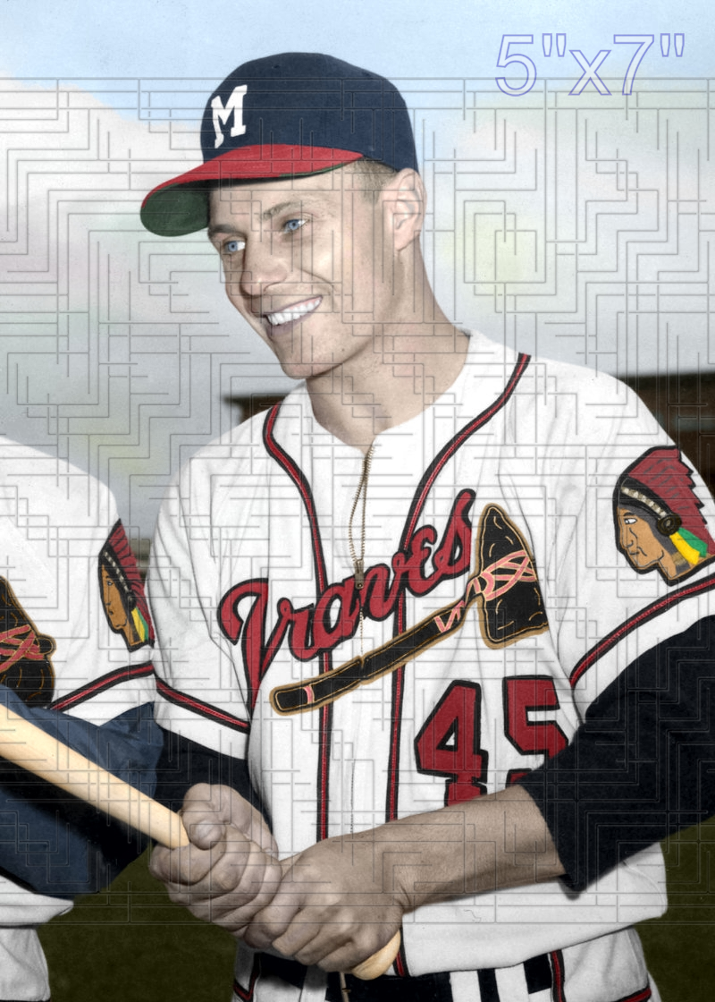 Joe Koppe - 1956-57 Milwaukee Braves - choose a size & style