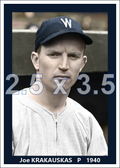 Joe Krakauskas - 1940 Washington Senators - choose a size & style