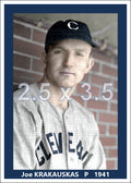 Joe Krakauskas - 1941 Cleveland Indians - choose a size & style