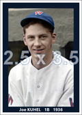 Joe Kuhel - 1936 Washington Senators - choose a size & style