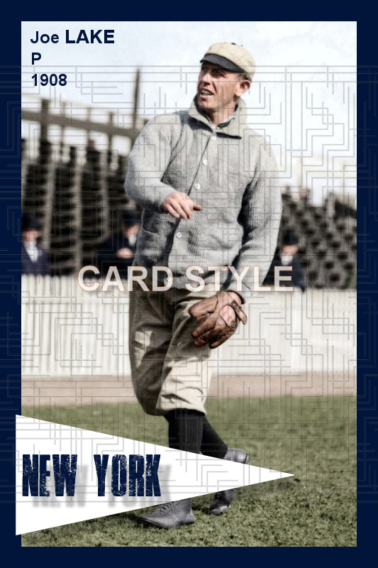 Joe Lake - 1908 New York Highlanders - choose a size & style