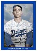 Joe Landrum - 1951 Brooklyn Dodgers - choose a size & style