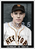 Joe Malay - 1933-35 New York Giants - choose a size & style