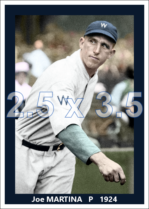 Joe Martina - 1924 Washington Senators - choose a size & style
