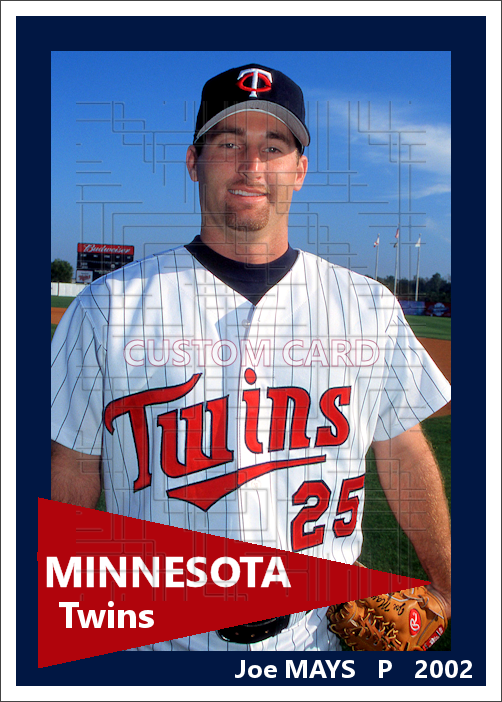 Joe Mays - 2002 Minnesota Twins - choose a size & style