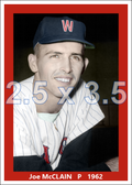 Joe McClain - 1962 Washington Senators - choose a size & style
