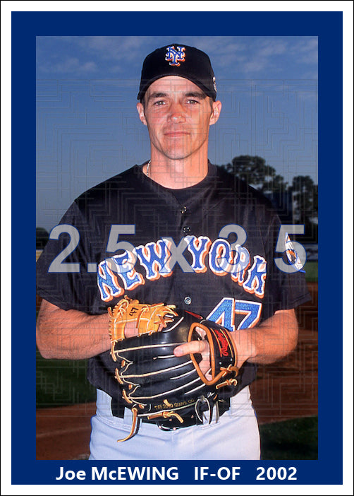 Joe McEwing - 2002 New York Mets - choose a size & style