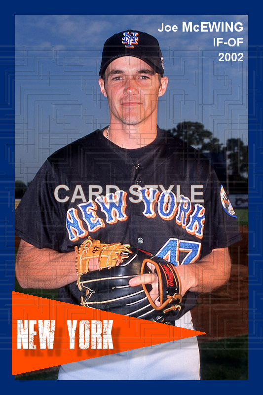Joe McEwing - 2002 New York Mets - choose a size & style