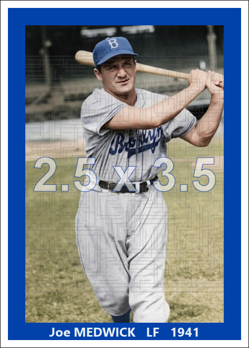 Joe Medwick - 1941 Brooklyn Dodgers - choose a size & style