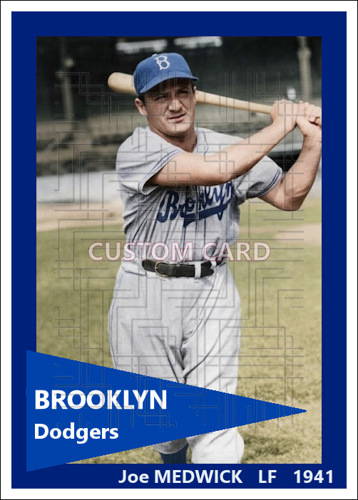 Joe Medwick - 1941 Brooklyn Dodgers - choose a size & style