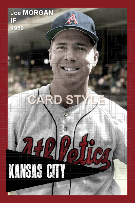 Joe Morgan - 1959 Kansas City Athletics - choose a size & style