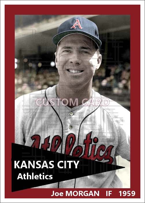 Joe Morgan - 1959 Kansas City Athletics - choose a size & style