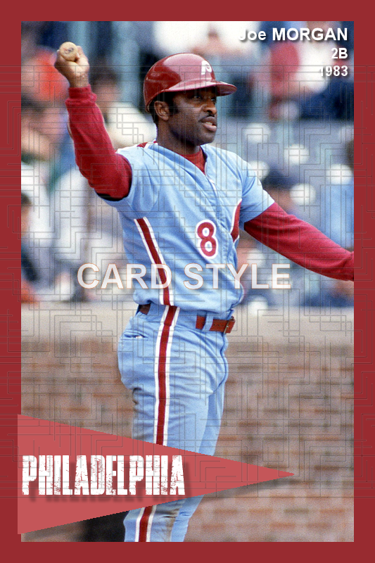Joe Morgan - 1983 Philadelphia Phillies - choose a size & style