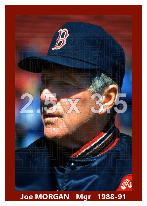 Joe Morgan - 1988-91 Boston Red Sox - choose a size & style