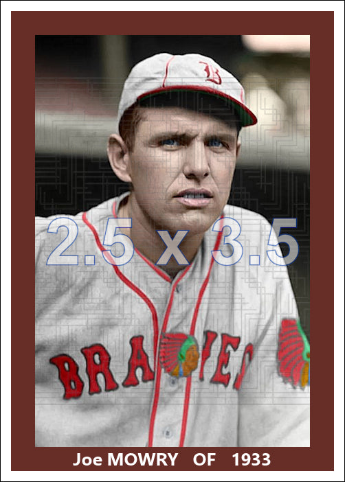 Joe Mowry - 1933 Boston Braves - choose a size & style