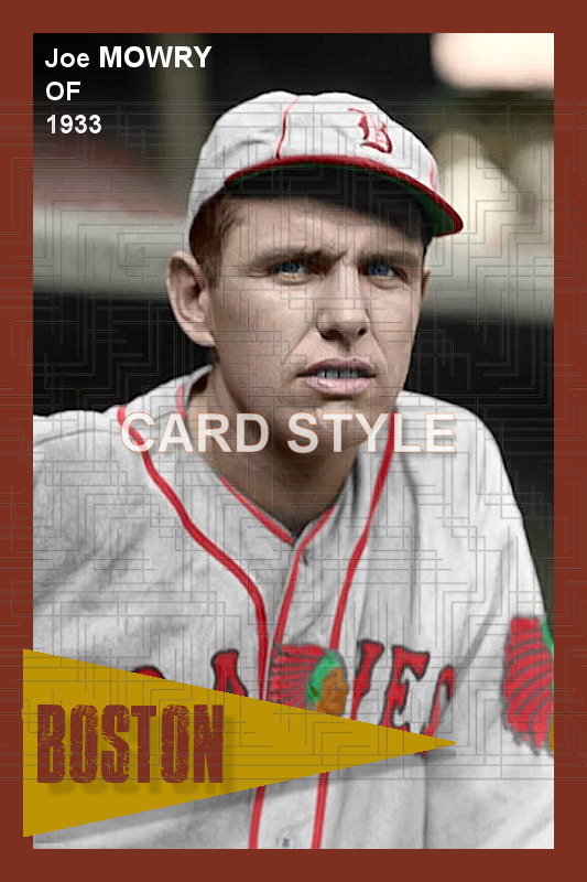 Joe Mowry - 1933 Boston Braves - choose a size & style