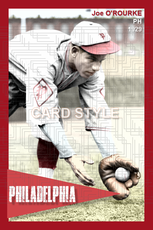 Joe O'Rourke - 1929 Philadelphia Phillies - choose a size & style