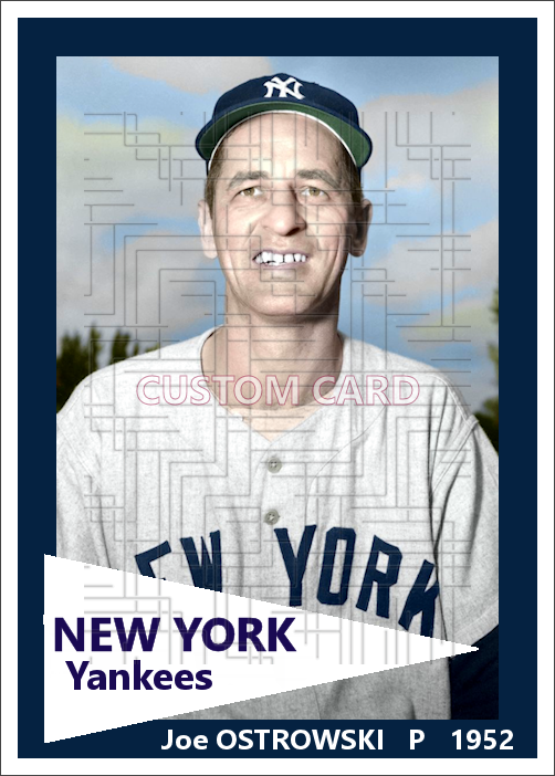 Joe Ostrowski - 1952 New York Yankees - choose a size & style