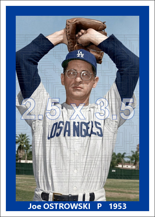 Joe Ostrowski - 1953 Los Angeles Angels - choose a size & style