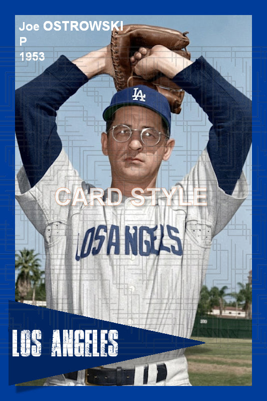 Joe Ostrowski - 1953 Los Angeles Angels - choose a size & style