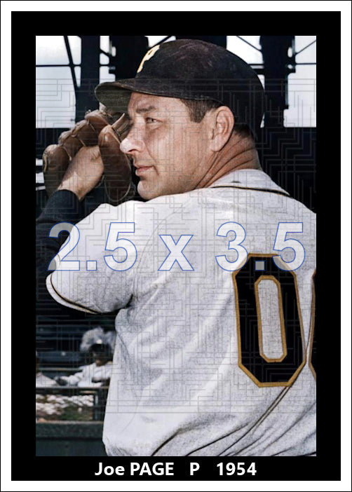 Joe Page - 1954 Pittsburgh Pirates - choose a size & style