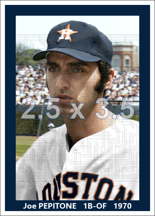 Joe Pepitone - 1970 Houston Astros - choose a size & style