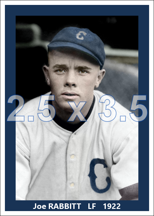 Joe Rabbitt - 1922 Cleveland Indians - choose a size & style