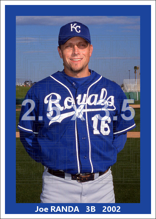 Joe Randa - 2002 Kansas City Royals - choose a size & style